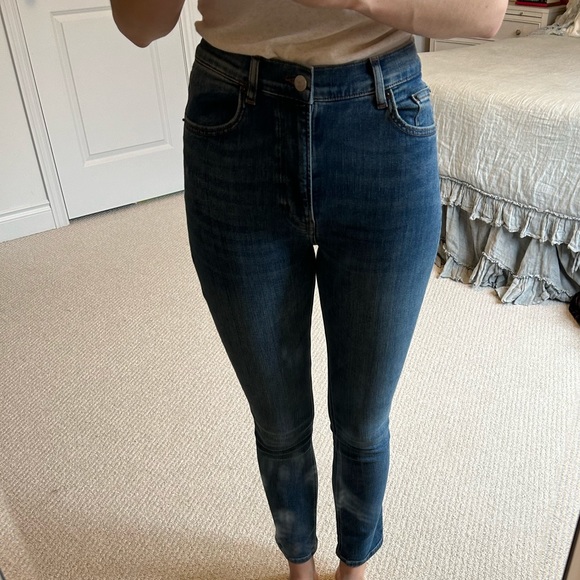 Reformation never worn size 27 skinny jeans medium faded wash - Picture 3 of 6
